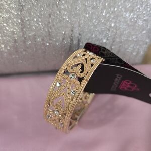 Paparazzi Gold Textured Bangle Bracelet